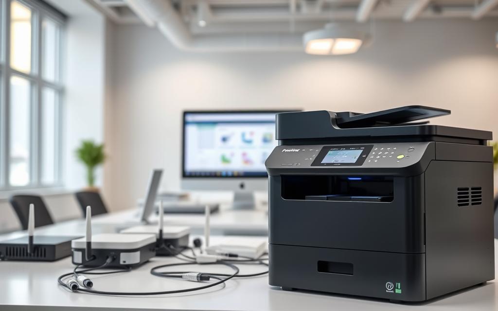 how to connect printer to computer through network
